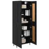 vidaXL Haut Armoire 2 pcs Ch&ecirc;ne noir Bois d'ing&eacute;nierie