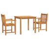 vidaXL Ensemble &agrave; manger de jardin 3 pcs Bois d'acacia solide