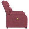vidaXL Fauteuil de massage Rouge bordeaux Tissu