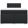 vidaXL Sommier &agrave; lattes de lit avec matelas noir 120x190 cm similicuir
