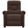 vidaXL Fauteuil de massage &eacute;lectrique Marron Similicuir