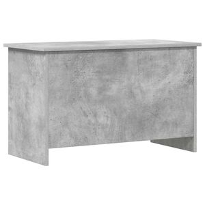 vidaXL Coffre de rangement avec stockage Gris b&eacute;ton 80 x 40 x 50 cm