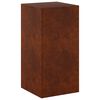 vidaXL Support de Plante Rouill&eacute; 40 x 40 x 80 cm Acier patin&eacute;