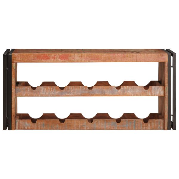 vidaXL &Eacute;tag&egrave;re &agrave; vin Marron 100 x 45 x 33 cm Bois r&eacute;cup&eacute;r&eacute; massif