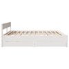 vidaXL Cadre de lit sans matelas blanc 160x200 cm bois de pin massif