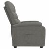 vidaXL Fauteuil inclinable Gris foncé Tissu