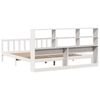vidaXL Lit biblioth&egrave;que sans matelas blanc 180x200 cm bois pin massif