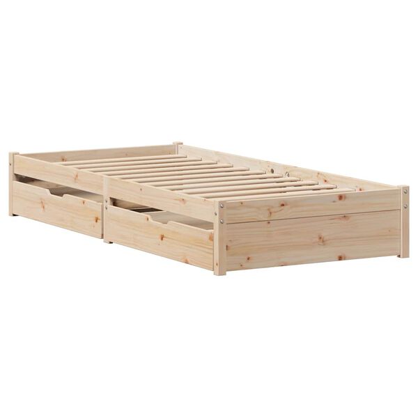 vidaXL Cadre de lit sans matelas 90x190 cm bois de pin massif