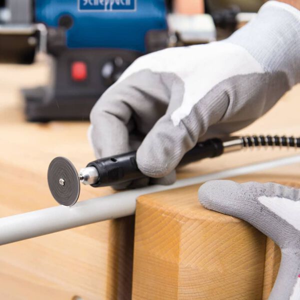 Scheppach Ensemble de meuleuse / polisseuse / ponceuse HG34 120 W 75mm