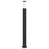 vidaXL Borne lumineuse avec sortie 110 cm Noir IP44