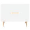 vidaXL Tables basses 2 pcs blanc 50x50x40 cm bois d'ingénierie