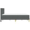 vidaXL Cadre de lit avec matelas Gris fonc&eacute; 120 x 190 cm tissu