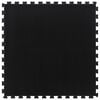 vidaXL Carreau de sol en caoutchouc noir 12 mm 100x100 cm
