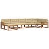 vidaXL Ensemble de canap&eacute;s d'ext&eacute;rieur 7 pc Naturel et Beige