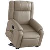 vidaXL Fauteuil inclinable de massage électrique cappuccino similicuir