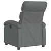vidaXL Fauteuil inclinable Gris fonc&eacute; Tissu