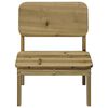 vidaXL Chaises de jardin lot de 2 cire marron 60x52,5x72 cm