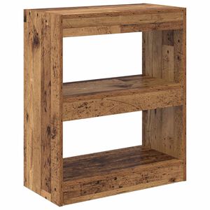 vidaXL Biblioth&egrave;que 2 niveaux 60 x 30 x 72 cm Bois d'ing&eacute;nierie