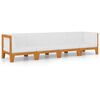 vidaXL Salon de jardin 4 pcs avec coussins Bois d'acacia solide