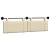 vidaXL T&ecirc;te de lit suspendue Cr&egrave;me Tissu