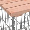 vidaXL Banc jardin design gabion 122x71x65,5 cm bois massif de douglas