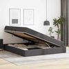 vidaXL Lit avec rangement et matelas avec matelas Gris 180 x 200 cm