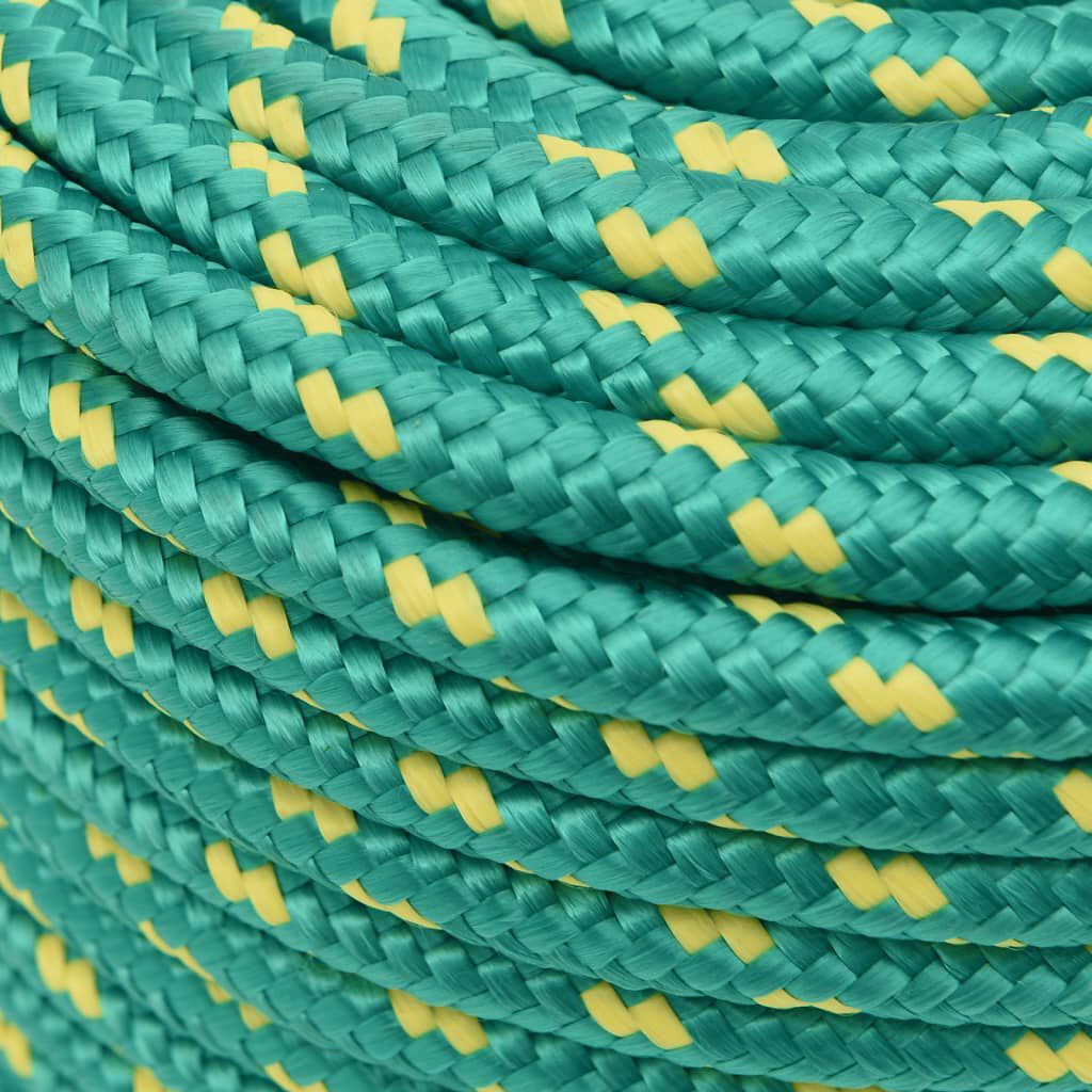 Corde D'amarrage Marine Polypropylène 18 Mm X 25 M - Noire, Résistance à La Rupture 1995 Kg - Pour Bateau, Camping, Extérieur - 6