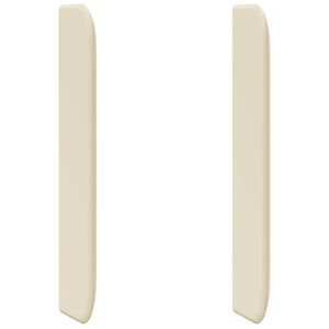 vidaXL Oreille de t&ecirc;te de lit Cr&egrave;me 80 x 16 x 4 cm PVC