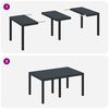 vidaXL Table de jardin pour repas Anthracite 150 x 100 x 73 cm