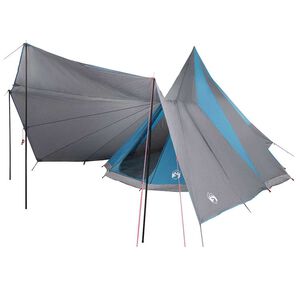 vidaXL Tente Tipi familiale Tipi Bleu et gris 510 x 690 x 330 cm