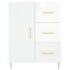 vidaXL Buffet Blanc brillant 69,5x34x90 cm Bois d'ingénierie