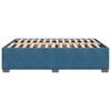 vidaXL Cadre de lit sans matelas bleu 140x190 cm velours