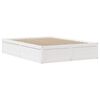 vidaXL Cadre de lit sans matelas blanc 120x190 cm bois de pin massif