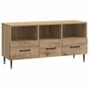 vidaXL Meuble TV Ch&ecirc;ne artisanal 102 x 34,5 x 50 cm Bois d'ing&eacute;nierie