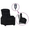 vidaXL Fauteuil Noir Tissu