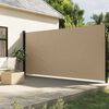 vidaXL Auvent lat&eacute;ral r&eacute;tractable beige 220x600 cm