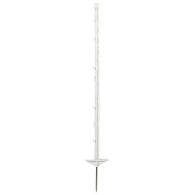 Kerbl Poteau de clôture électrique Classic 25pcs Plastique 105cm Blanc