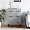 vidaXL Buffet gris b&eacute;ton 69,5x34x90 cm bois d'ing&eacute;nierie