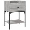vidaXL Tables de chevet 2 pcs sonoma gris 40,5x31x60 cm