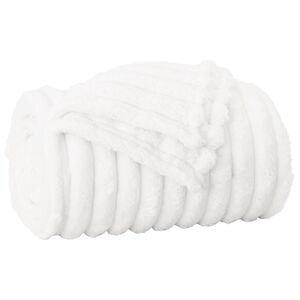 vidaXL Jet&eacute; Blanc 150 x 130 cm Toison