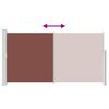 vidaXL Auvent lat&eacute;ral r&eacute;tractable de patio 170x300 cm Marron