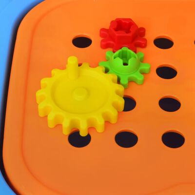 Établi-jouet avec outils pour enfants Bleu + Jaune