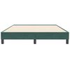 vidaXL Cadre de lit sans matelas vert foncé 160x210 cm velours