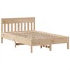 vidaXL Cadre de lit sans matelas 135x190 cm bois de pin massif