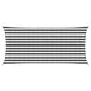 vidaXL Voile d'ombre Anthracite et blanc 2 x 4,5 m HDPE