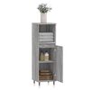 vidaXL Armoire salle de bain sonoma gris 30x30x100 cm