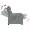 vidaXL Fauteuil inclinable &eacute;lectrique Gris clair Tissu