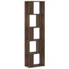 vidaXL Biblioth&egrave;que 5 niveaux ch&ecirc;ne marron bois ing&eacute;nierie