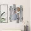 vidaXL Porte-manteau mural Montage mural Gris Sonoma 60 x 3 x 82 cm