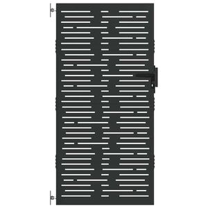 vidaXL Portail de jardin 85x175 cm acier corten conception de carré